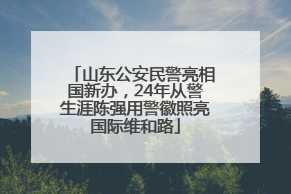 山东公安民警亮相国新办，24年从警生涯陈强用警徽照亮国际维和路