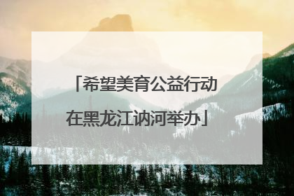希望美育公益行动在黑龙江讷河举办