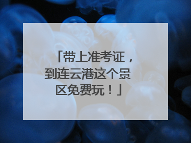 带上准考证，到连云港这个景区免费玩！