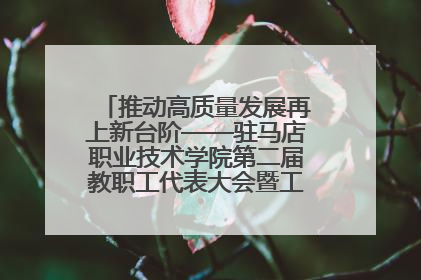 推动高质量发展再上新台阶——驻马店职业技术学院第二届教职工代表大会暨工会会员代表大会第四次会议成功召开