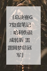 总决赛G7复盘笔记：哈利伤退成转折 雷霆圆梦总冠军