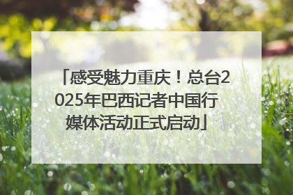 感受魅力重庆！总台2025年巴西记者中国行媒体活动正式启动