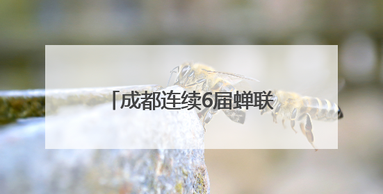成都连续6届蝉联“全国文明城市”称号，作为第七届全国精神文明建设优秀城市代表参会