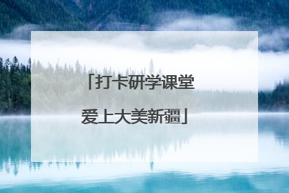 打卡研学课堂 爱上大美新疆