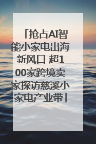 抢占AI智能小家电出海新风口 超100家跨境卖家探访慈溪小家电产业带