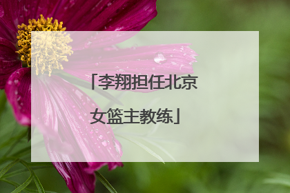 李翔担任北京女篮主教练