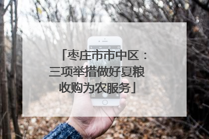 枣庄市市中区：三项举措做好夏粮收购为农服务