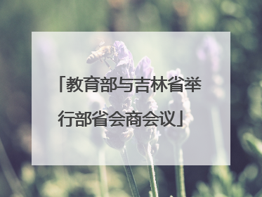 教育部与吉林省举行部省会商会议