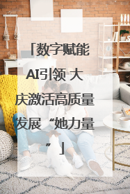数字赋能 AI引领 大庆激活高质量发展“她力量”