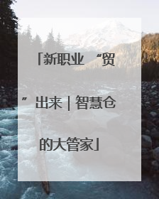 新职业 “贸”出来｜智慧仓的大管家