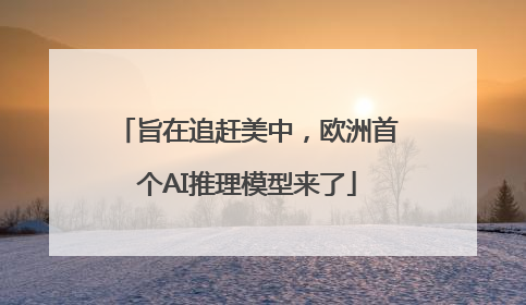 旨在追赶美中，欧洲首个AI推理模型来了