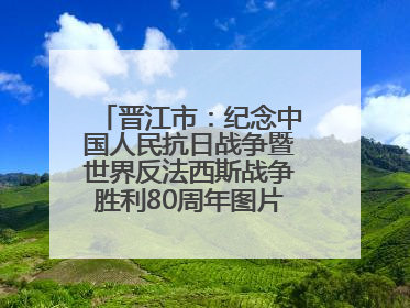 晋江市：纪念中国人民抗日战争暨世界反法西斯战争胜利80周年图片展开展