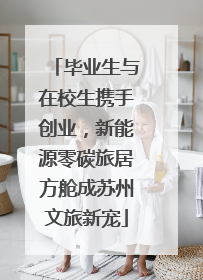 毕业生与在校生携手创业，新能源零碳旅居方舱成苏州文旅新宠