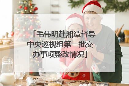 毛伟明赴湘潭督导中央巡视组第一批交办事项整改情况