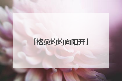 格桑灼灼向阳开