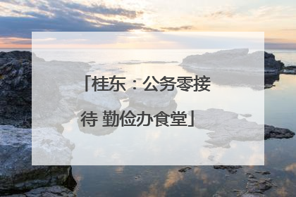 桂东：公务零接待 勤俭办食堂
