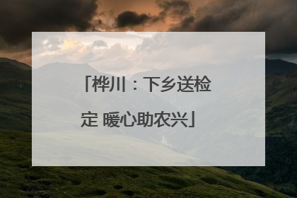 桦川：下乡送检定 暖心助农兴