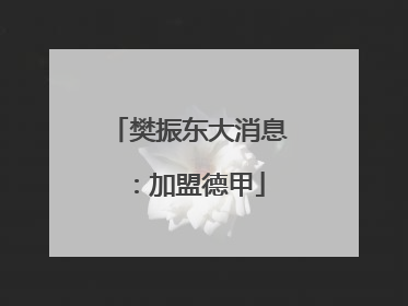 樊振东大消息：加盟德甲
