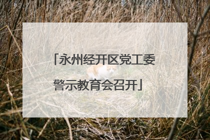 永州经开区党工委警示教育会召开