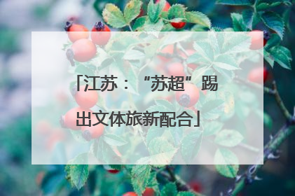 江苏：“苏超”踢出文体旅新配合