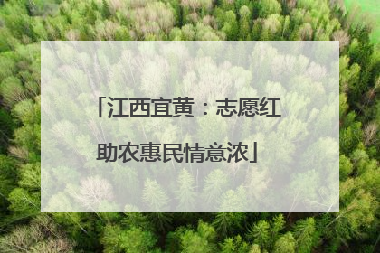 江西宜黄：志愿红助农惠民情意浓