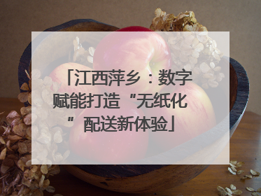 江西萍乡：数字赋能打造“无纸化”配送新体验