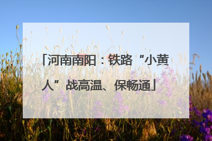 河南南阳：铁路“小黄人”战高温、保畅通