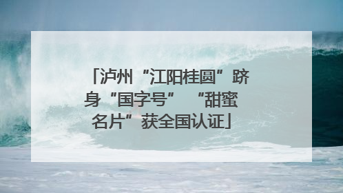 泸州“江阳桂圆”跻身“国字号” “甜蜜名片”获全国认证