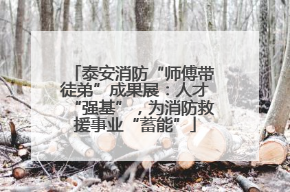 泰安消防“师傅带徒弟”成果展：人才“强基”，为消防救援事业“蓄能”