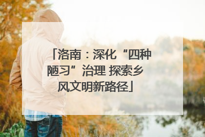 洛南：深化“四种陋习”治理 探索乡风文明新路径