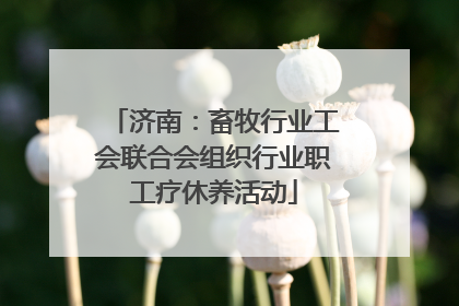 济南：畜牧行业工会联合会组织行业职工疗休养活动
