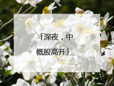 深夜，中概股高开