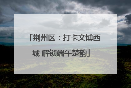 荆州区：打卡文博西城 解锁端午楚韵