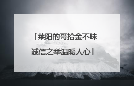 莱阳的哥拾金不昧 诚信之举温暖人心