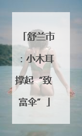舒兰市：小木耳撑起“致富伞”
