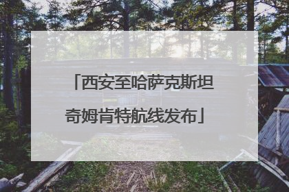 西安至哈萨克斯坦奇姆肯特航线发布