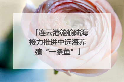 连云港赣榆陆海接力推进中远海养殖“一条鱼”