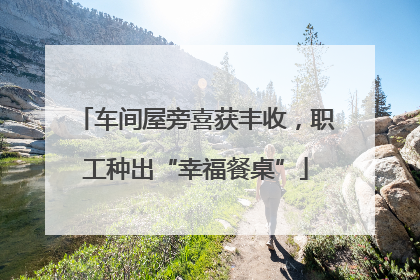 车间屋旁喜获丰收，职工种出“幸福餐桌”