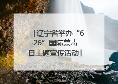 辽宁省举办“6·26”国际禁毒日主题宣传活动