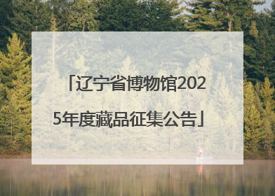 辽宁省博物馆2025年度藏品征集公告