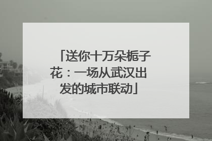 送你十万朵栀子花：一场从武汉出发的城市联动