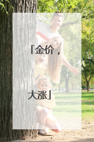 金价，大涨