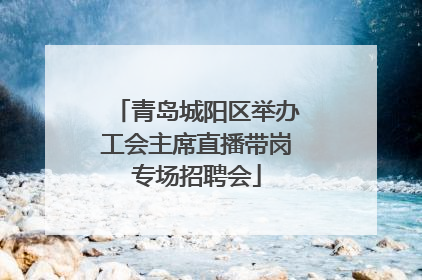 青岛城阳区举办工会主席直播带岗专场招聘会