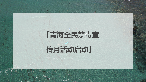 青海全民禁毒宣传月活动启动