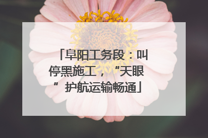 阜阳工务段：叫停黑施工，“天眼”护航运输畅通