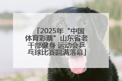 2025年“中国体育彩票”山东省老干部健身 运动会乒乓球比赛圆满落幕