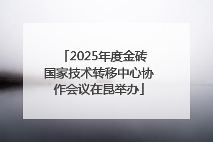 2025年度金砖国家技术转移中心协作会议在昆举办
