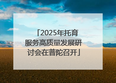 2025年托育服务高质量发展研讨会在普陀召开
