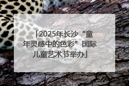 2025年长沙“童年灵感中的色彩”国际儿童艺术节举办