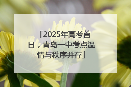 2025年高考首日，青岛一中考点温情与秩序并存